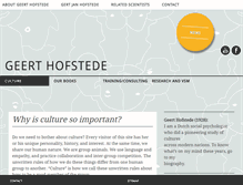 Tablet Screenshot of geerthofstede.com